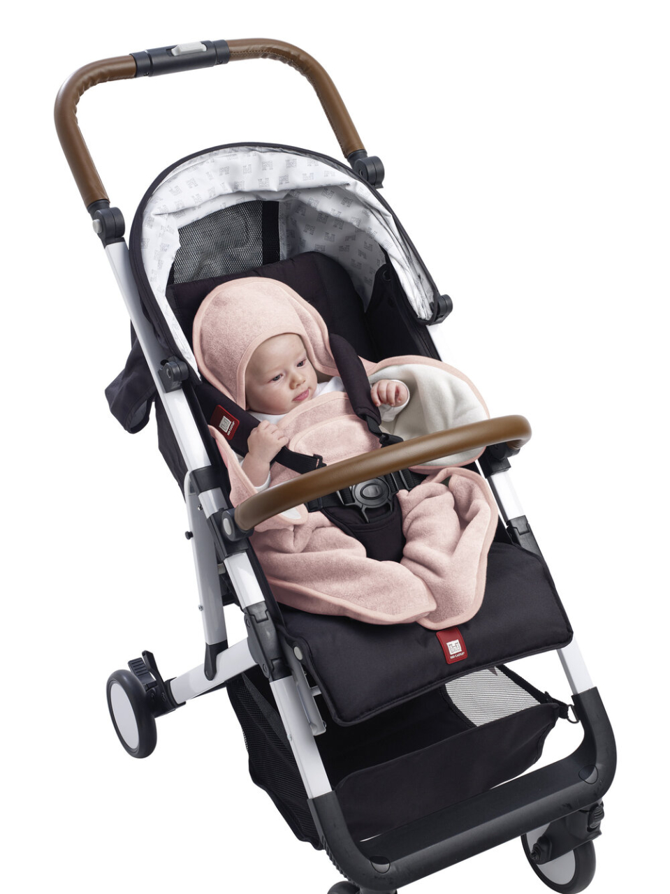 Paturica de infasat BabyNomade 0-6 luni Dusty Rose [2]