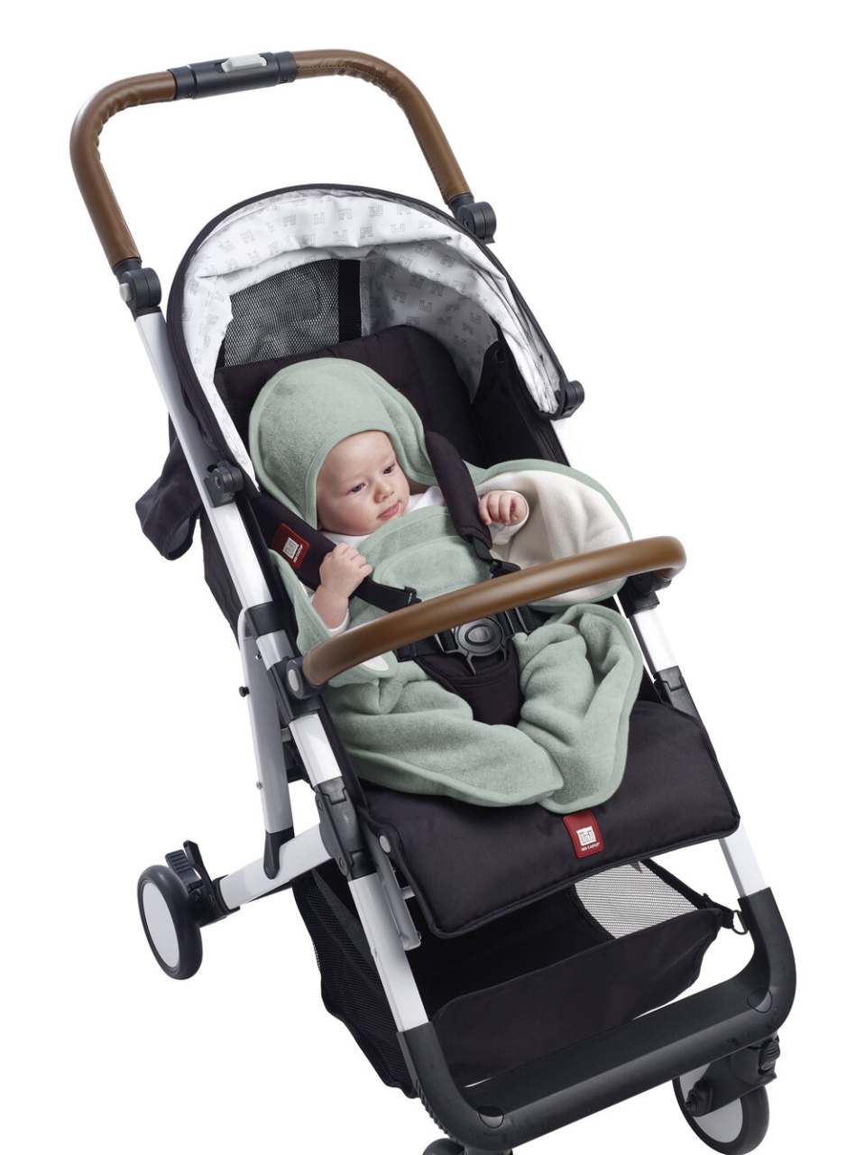 Paturica de infasat Beaba BabyNomade 0-6 luni Sage Green [2]