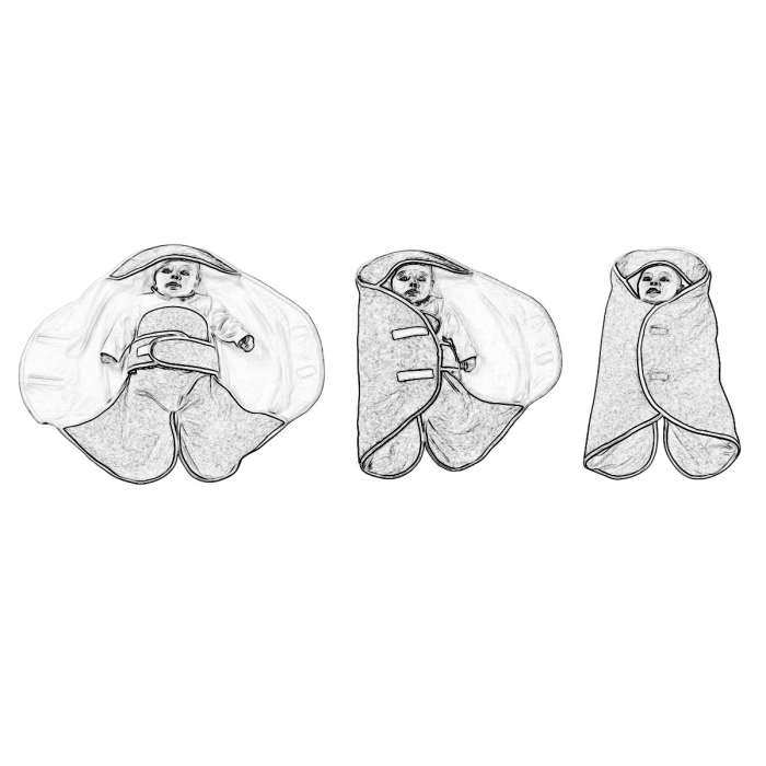 Paturica Red Castle Babynomade 6-12 luni culoare alba [2]