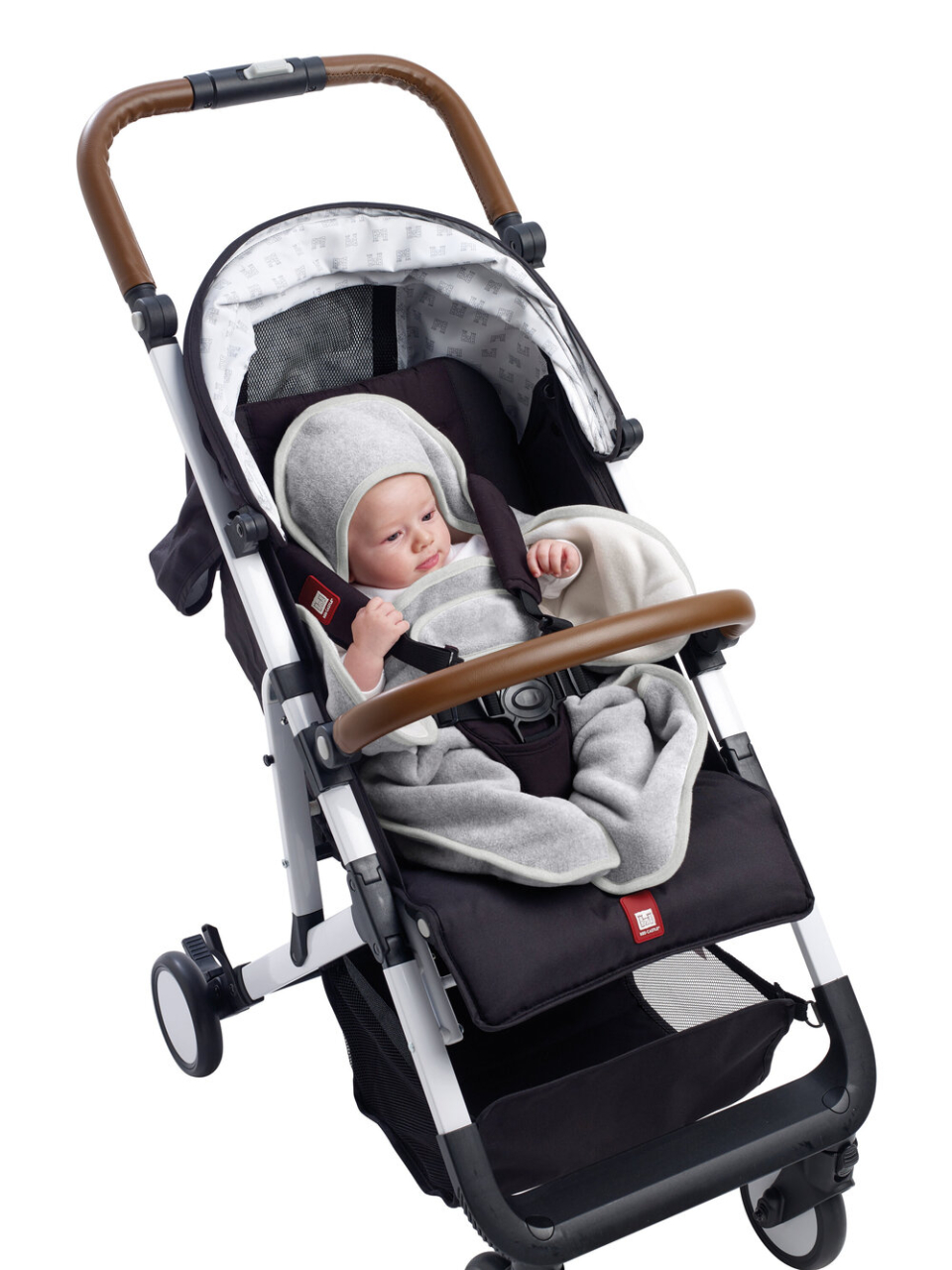 Paturica de infasat Beaba BabyNomade 0-6 luni Heather Grey [5]