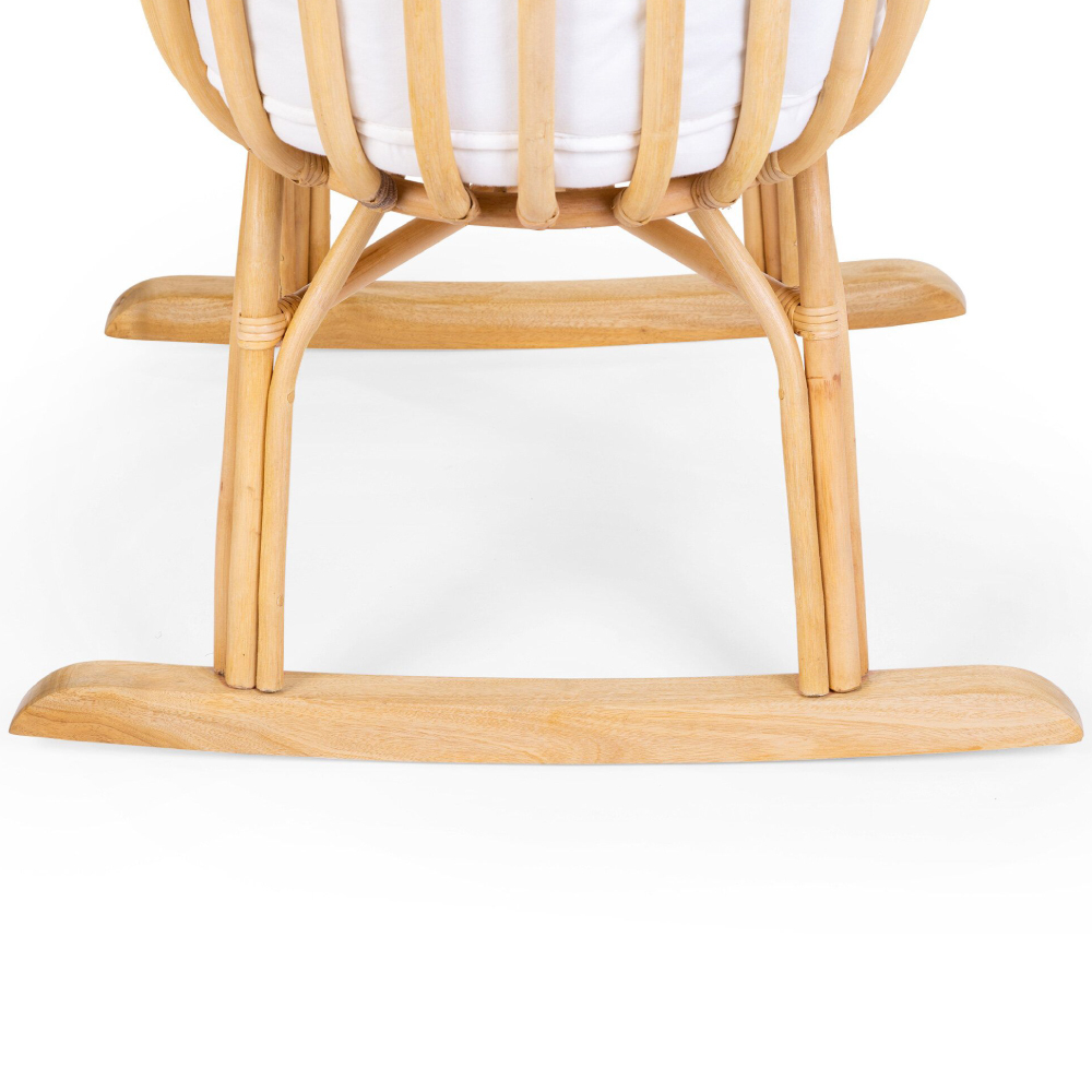 Patut balansoar Childhome din ratan cu saltea  si husa jerse 90x70x71 cm-Resigilat [5]