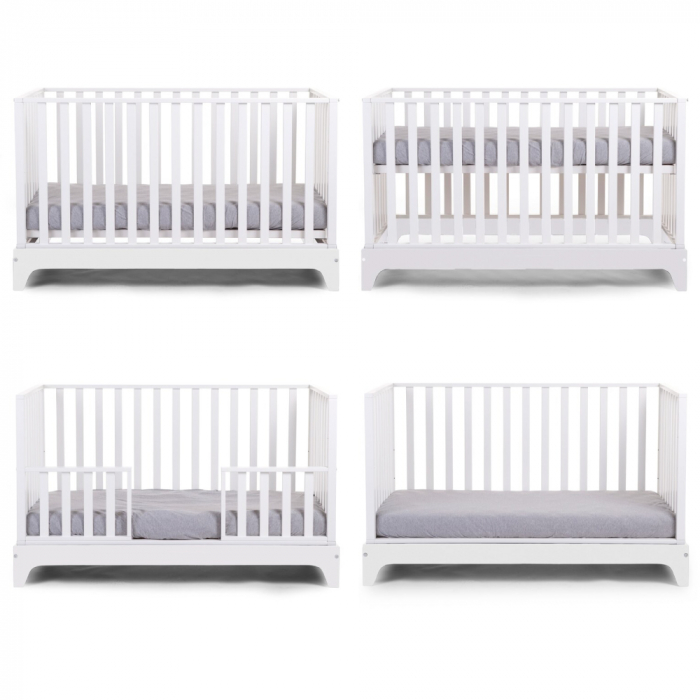Patut Childhome Ref 17 cu laterala detasabila 70x140 cm, MDF Alb [3]