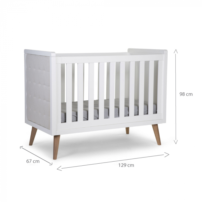 Patut Childhome Retro Rio 60x120 cm, MDF Alb [2]