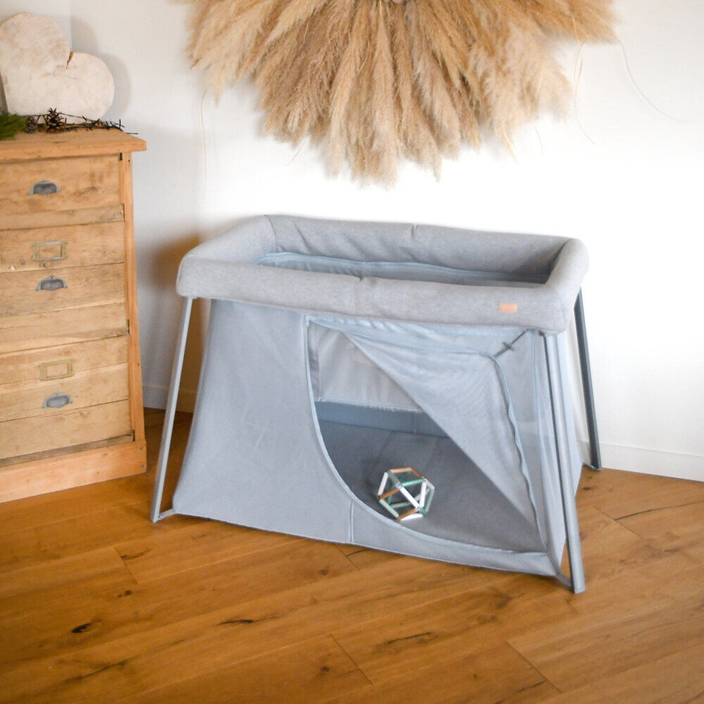 Patut pliabil 3 in 1 Beaba Eazy Sleep, patut de voiaj Heather Grey / Pebble [5]