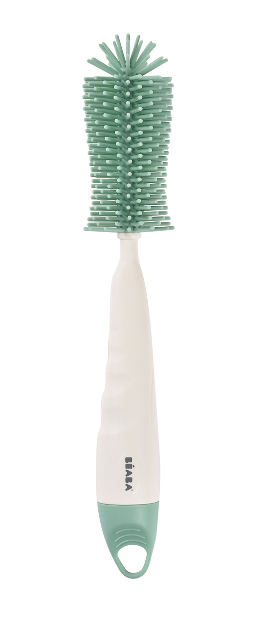 Perie din silicon Beaba 2 in 1 Sage Green [1]