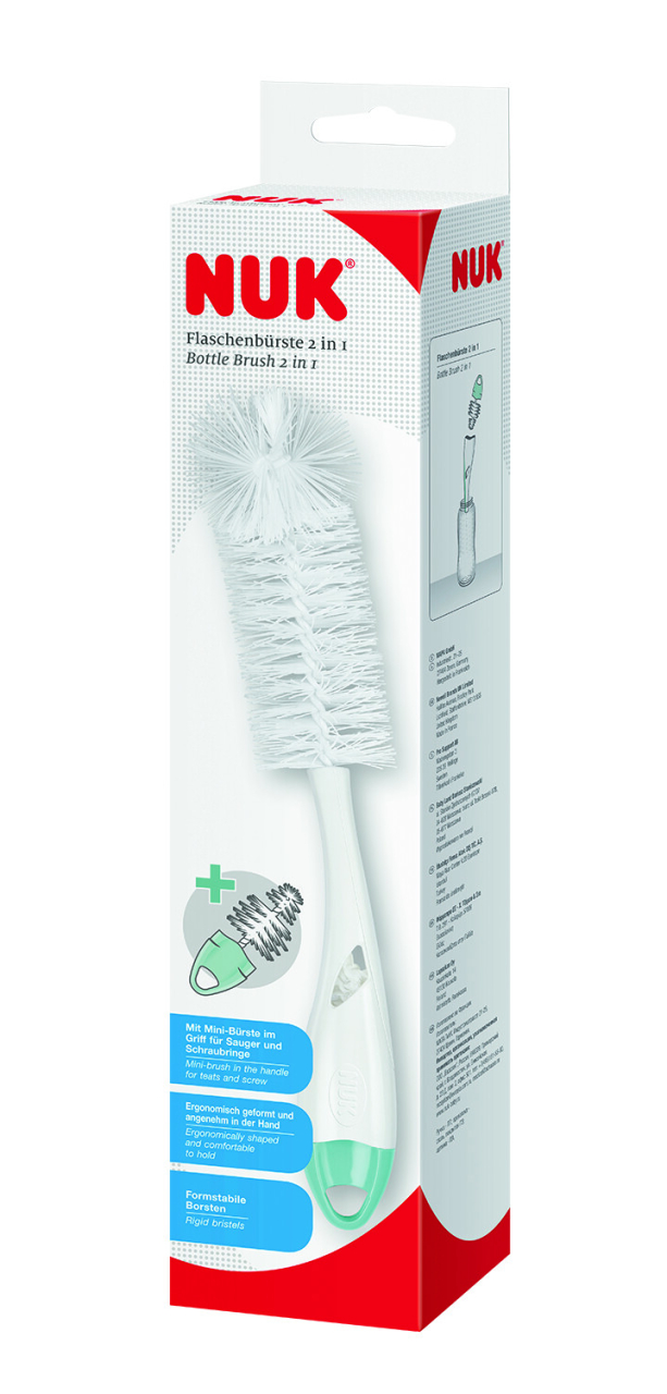 Perie Nuk 2 in 1 pentru biberoane si tetine [1]