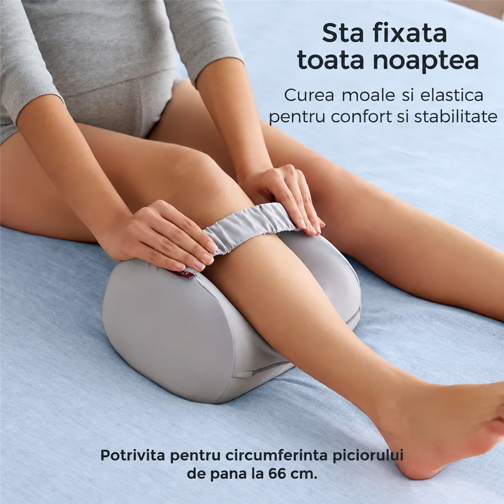 Perna genunchi Momcozy cu spuma cu memorie Grey [6]