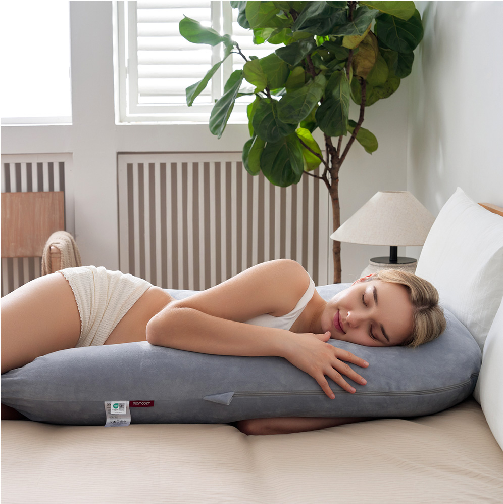 Perna gravide Momcozy Velvet Dark Grey [5]