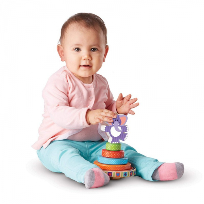 Piramida de stivuit Elefantel Melissa & Doug [2]