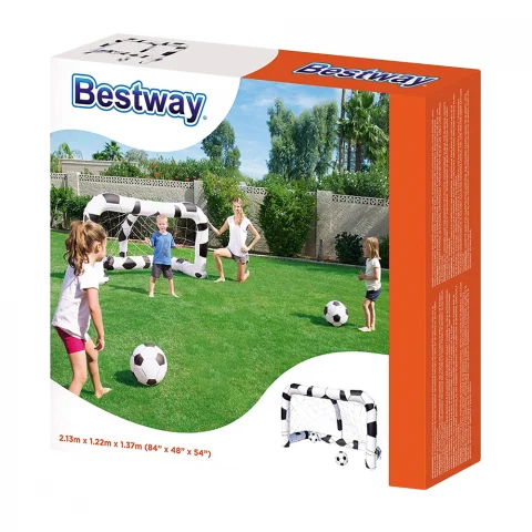 Poarta de fotbal gonflabila pentru copii Bestway