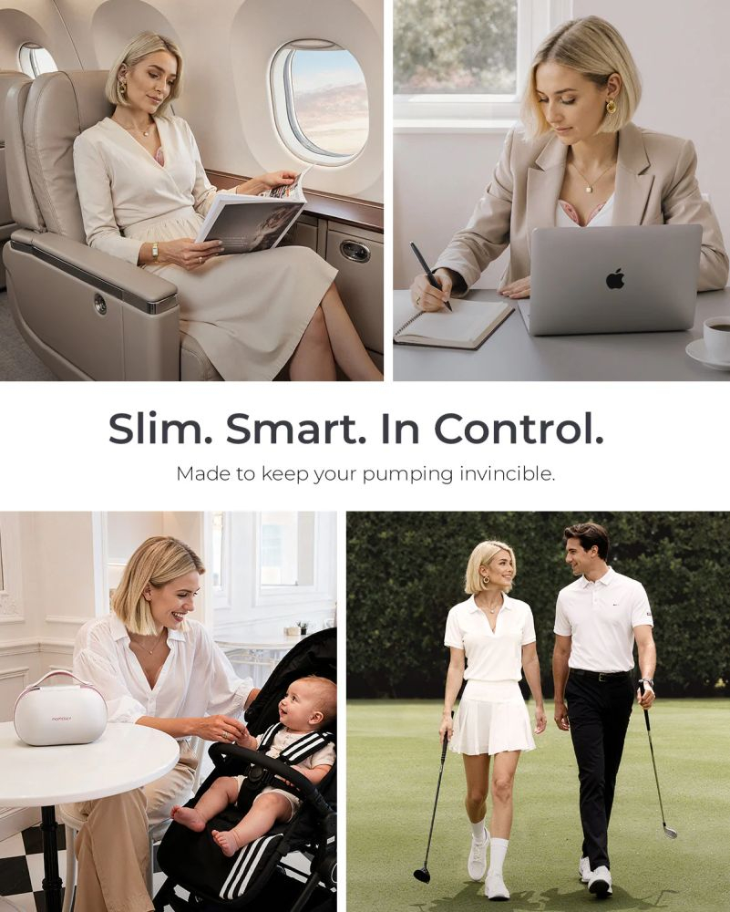 Pompa de san Momcozy Hands-free dubla Air 1 Ultra-Slim [11]