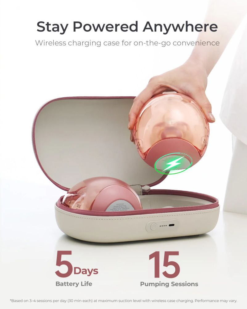 Pompa de san Momcozy Hands-free dubla Air 1 Ultra-Slim [7]