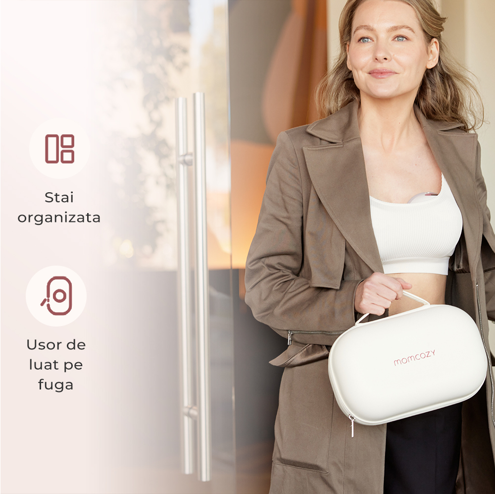 Pompa de san Momcozy Hands-free dubla M5 Smart Grey, control prin aplicatie [13]