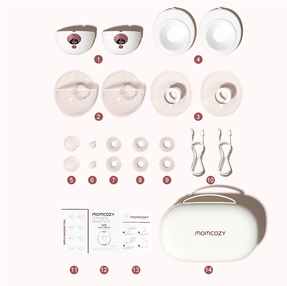 Pompa de san Momcozy Hands-free dubla M5 Smart Grey, control prin aplicatie [14]