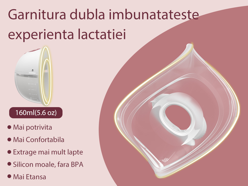 Pompa de san Momcozy Hands-free dubla M5 Red [12]