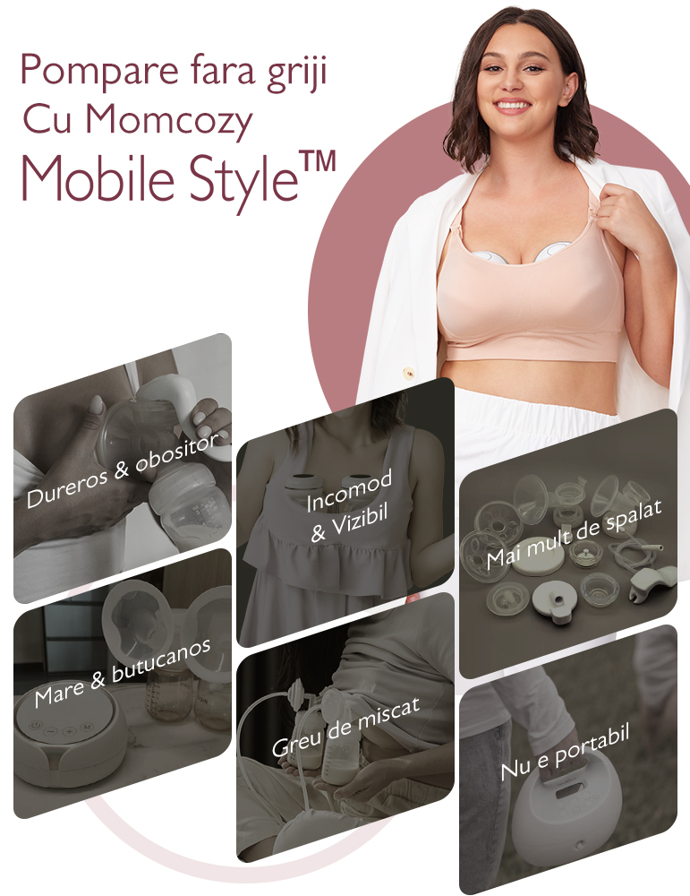 Pompa san Momcozy Hands-free dubla M6 Rosie [2]