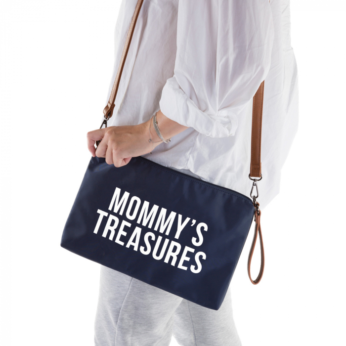 Poseta Childhome Mommy Clutch 33x23 cm Bleumarin [5]