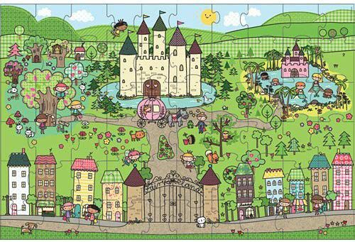 Primul meu puzzle de podea eco Tinutul Printelesor - Melissa & Doug [2]