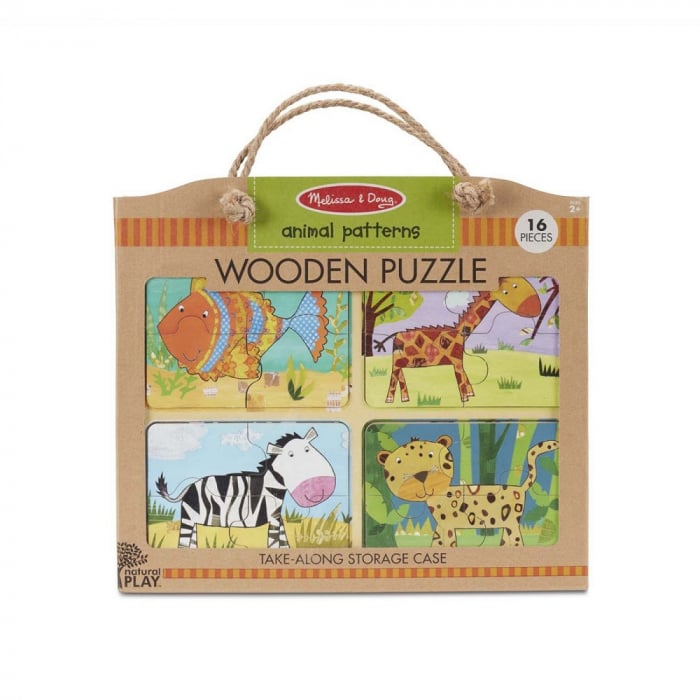 Primul meu puzzle eco din lemn Animalele - Melissa Doug