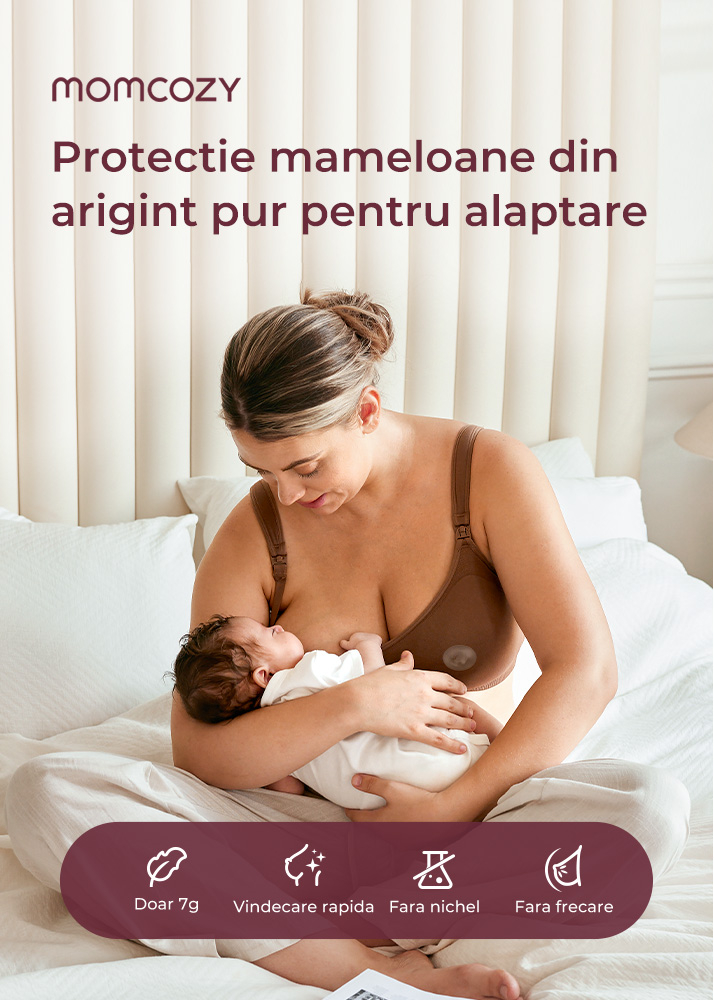 Protectie alaptare Momcozy argint 55 mm set 2 buc L [7]