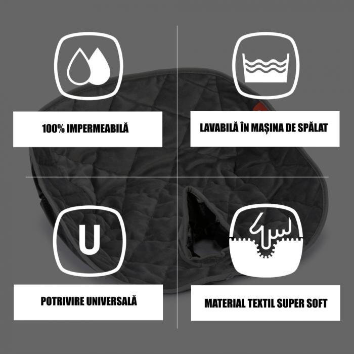 Protectie impermeabila scaun auto Diono Ultra Dry Seat Gray [5]