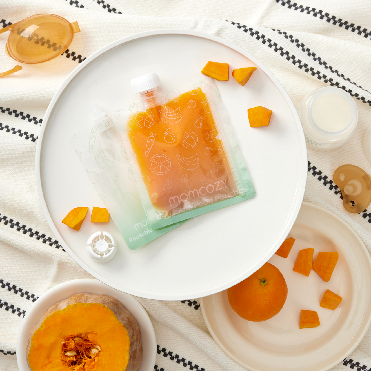 Pungi alimentare reutilizabile Momcozy 200 ml set 10 buc [4]