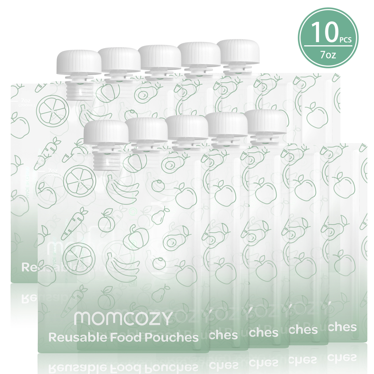 Pungi alimentare reutilizabile Momcozy 200 ml set 10 buc [2]