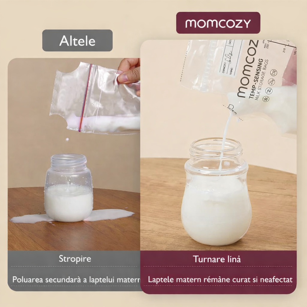 Pungi depozitare Momcozy pentru lapte matern cu turnare usoara 200 buc [3]