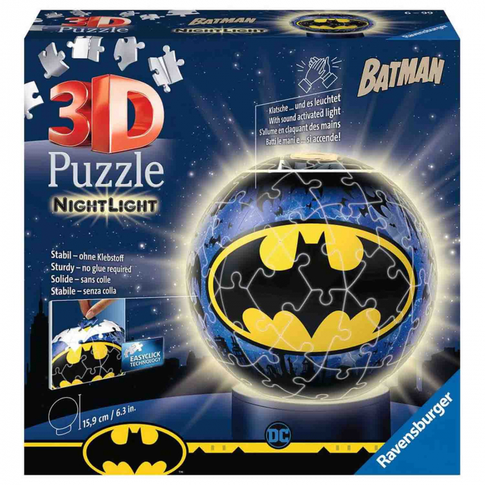 Puzzle 3D Luminos Batman, 72 Piese [2]