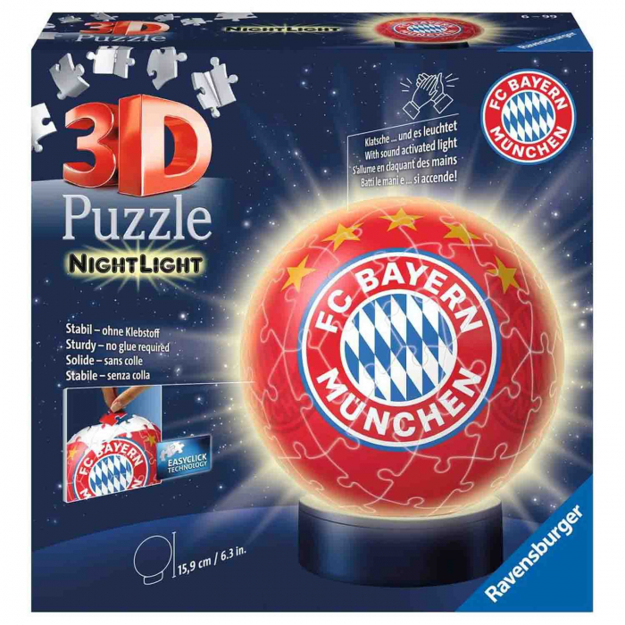 Puzzle 3D Luminos Fc Bayern, 72 Piese [2]