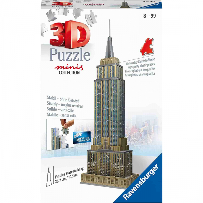 Puzzle 3D Mini Empire State Building, 54 Piese [2]