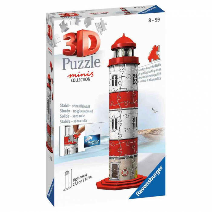 Puzzle 3D Mini Lighthouse, 54 Piese [2]