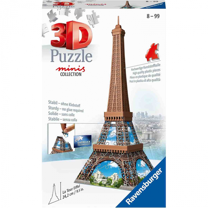 Puzzle 3D Mini Turnul Eiffel, 54 Piese [2]