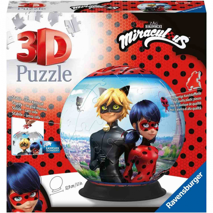 Puzzle 3D Miraculous, 72 Piese [2]
