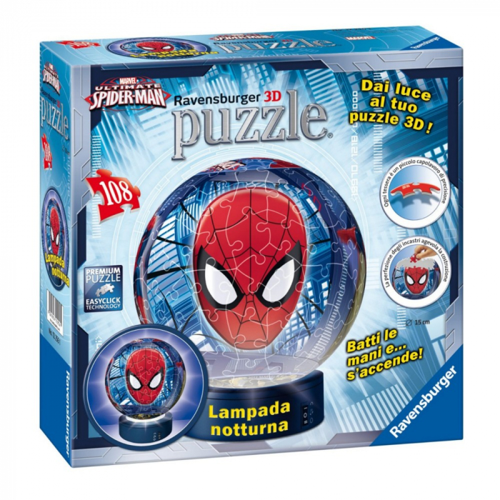 Puzzle 3D Ravensburger - Spiderman Editie Luminoasa