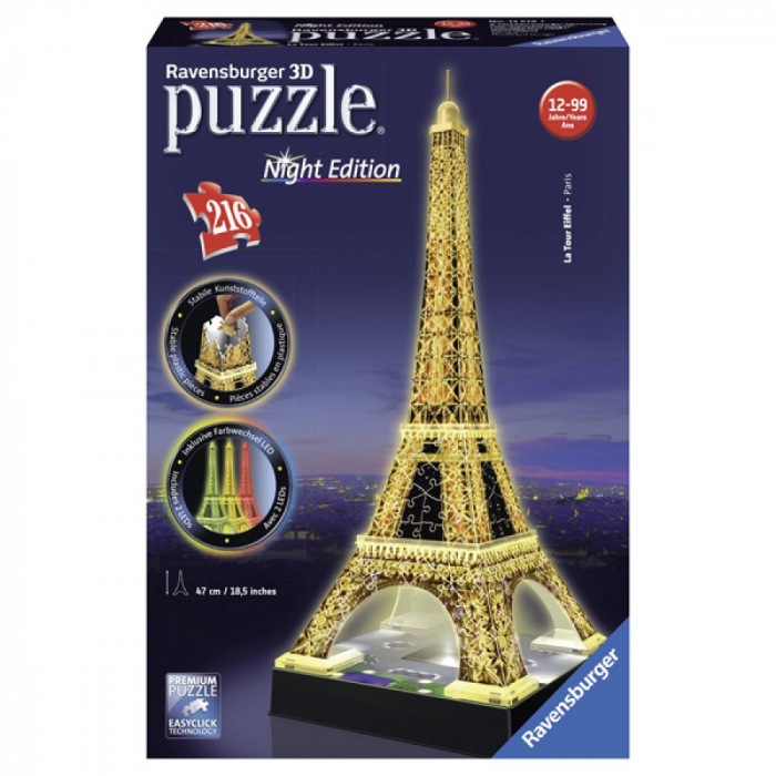Puzzle 3D Ravensburger - Turnul Eiffel Noaptea [2]