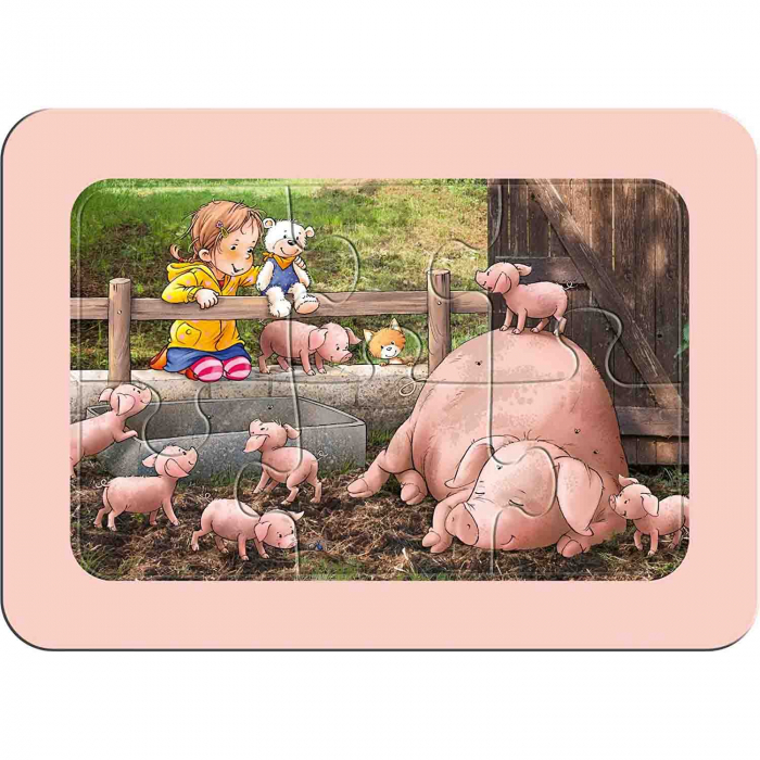 Puzzle Animale De La Ferma, 3X6 Piese [2]