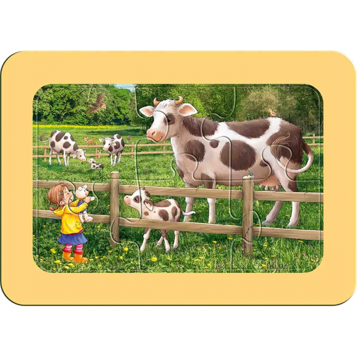 Puzzle Animale De La Ferma, 3X6 Piese [4]