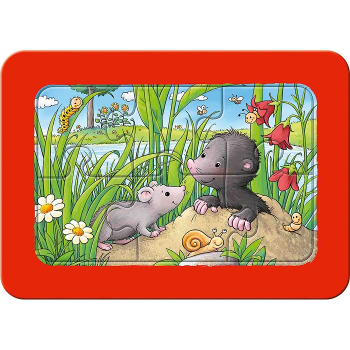 Puzzle Animale In Gradina, 3X6 Piese [3]