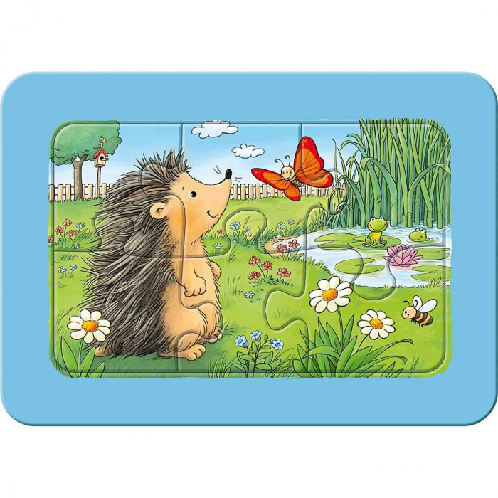 Puzzle Animale In Gradina, 3X6 Piese [4]