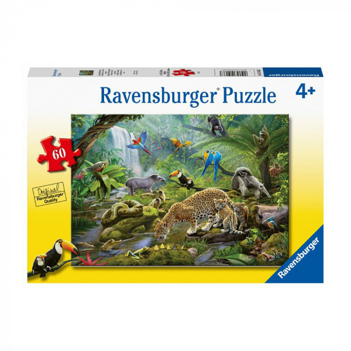 Puzzle Animale In Padurea Tropicala, 60 Piese [2]