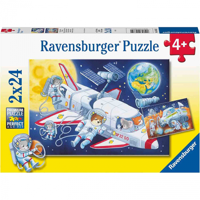 Puzzle Animale In Spatiu, 2X24 Piese [3]