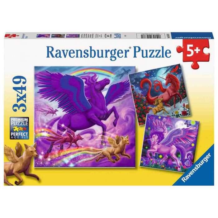 Puzzle Animale Mitice, 3X49 Piese [4]