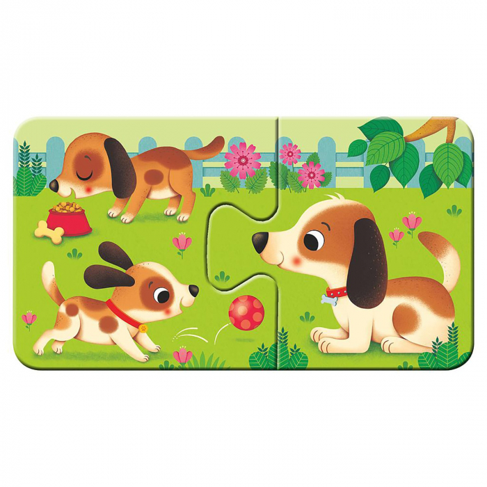 Puzzle Animale Si Puiutii Lor, 9X2 Piese [2]