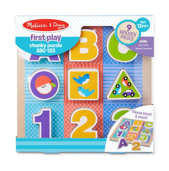 Puzzle cu piese mari pentru belelusi  Melissa and Doug [2]