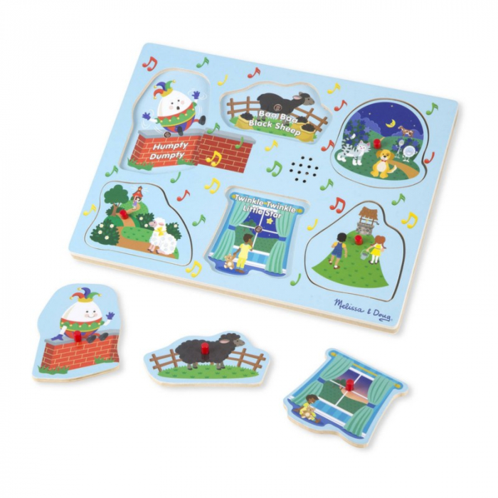 Puzzle cu sunete Cantecele copilariei 2 - Melissa and Doug [2]
