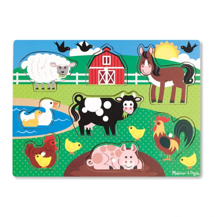 Puzzle din lemn Ferma Animalelor