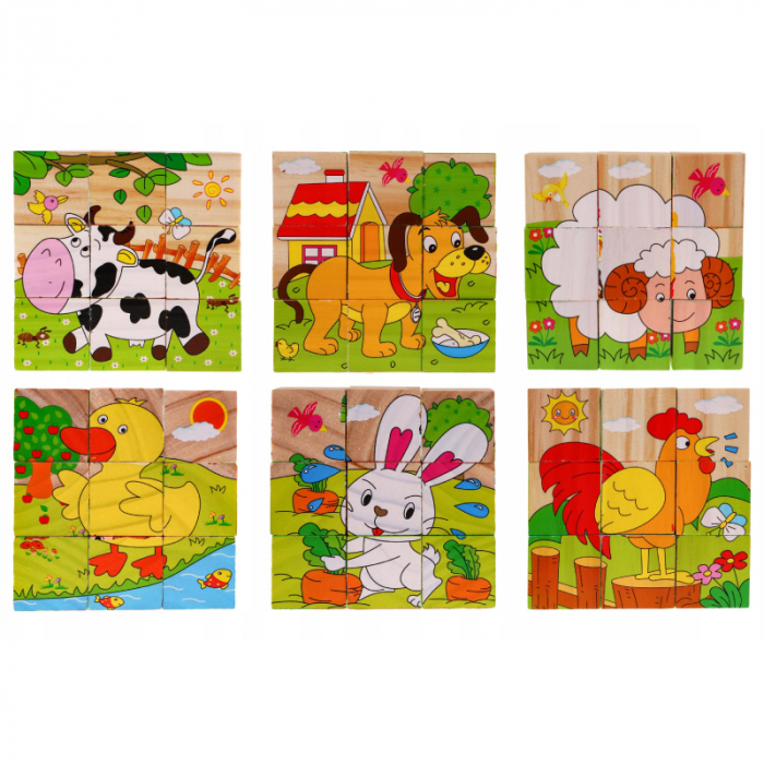 Puzzle din lemn Marionette 9 piese [2]