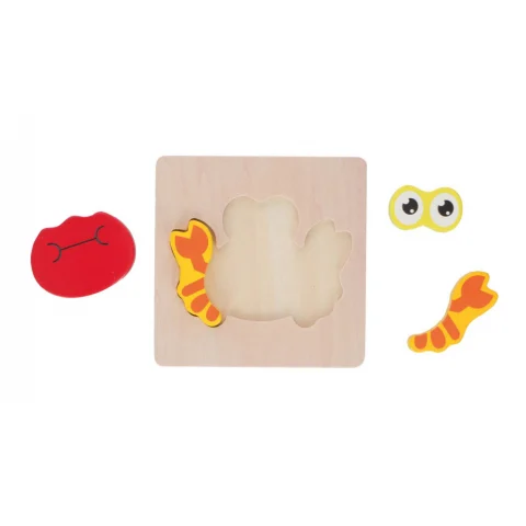 Puzzle din lemn Marionette Crab 5 piese [3]