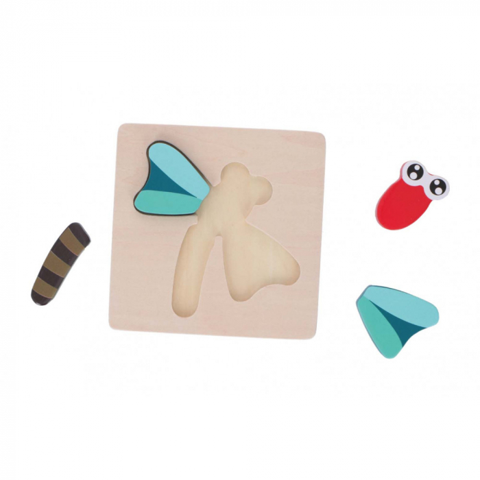 Puzzle din lemn Marionette Libelula 5 piese [2]